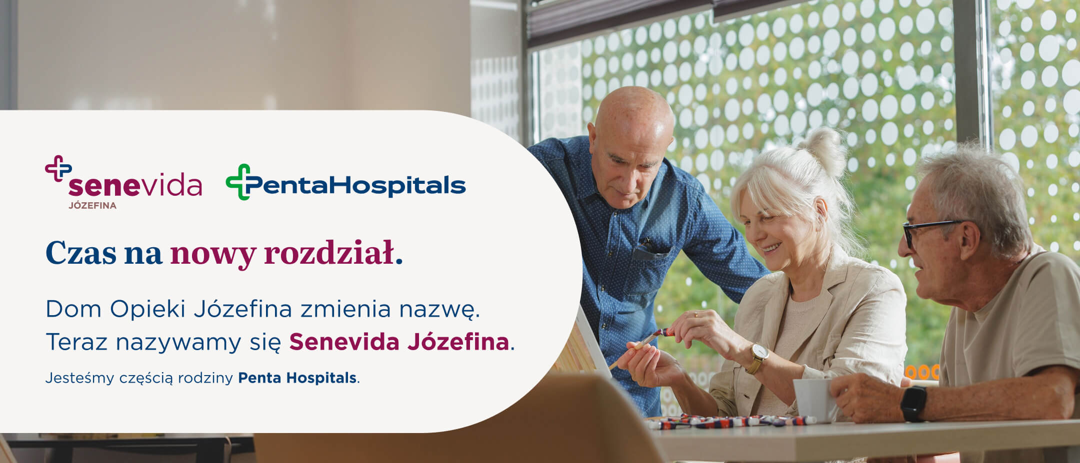 Dom Opieki Józefina zmienia nazwę. Teraz nazywamy się Senevida Józefina.